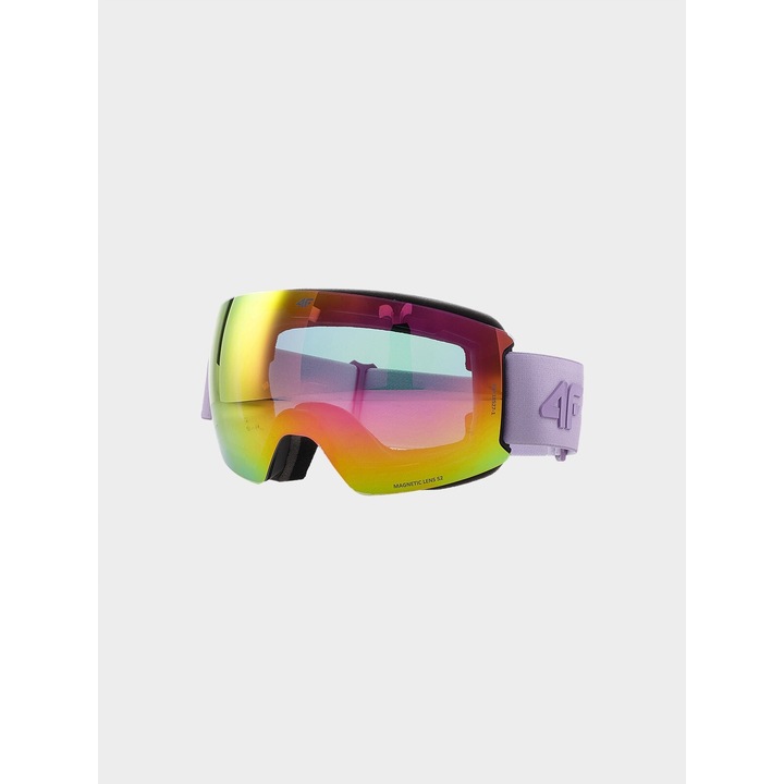 4F snowboard szemüveg, unisex, lila, S2 szűrővel, egy méret