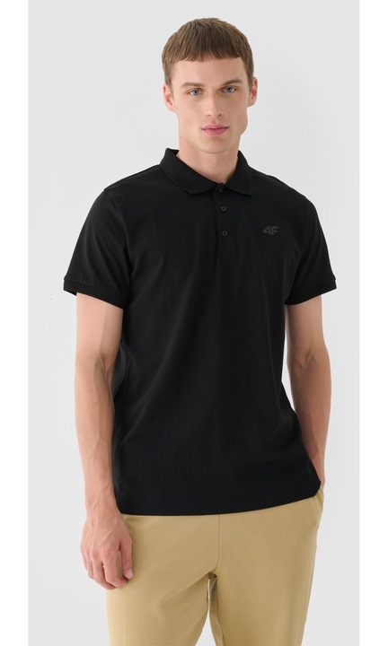 Férfi fekete póló 4F, pamut, XL INTL