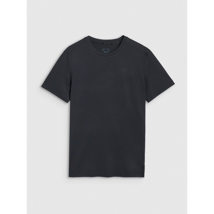 Tricou sport 4F, uscare rapida, negru, material sintetic