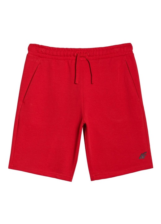 4F sportnadrág, piros, pamut/poliészter, állítható derék, béleletlen, férfi, Piros