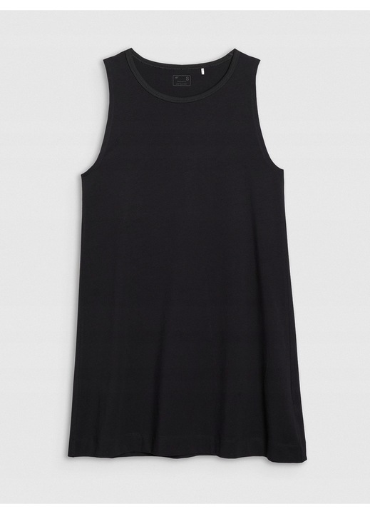 Rochie mini 4F, neagra, textil, Negru