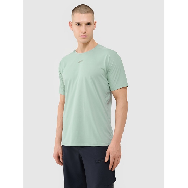 4F kerékpáros mez, gyorsan száradó, türkiz, férfi, textil