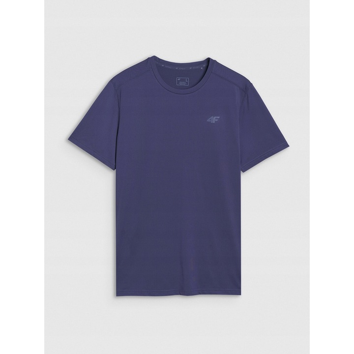 4F férfi sportpóló, gyorsan száradó, sötétkék, szintetikus anyagból