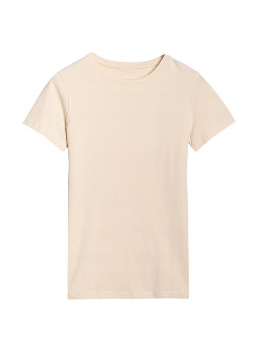 Női póló 4FWSS25TTSHF2351-083S, pamut, bézs