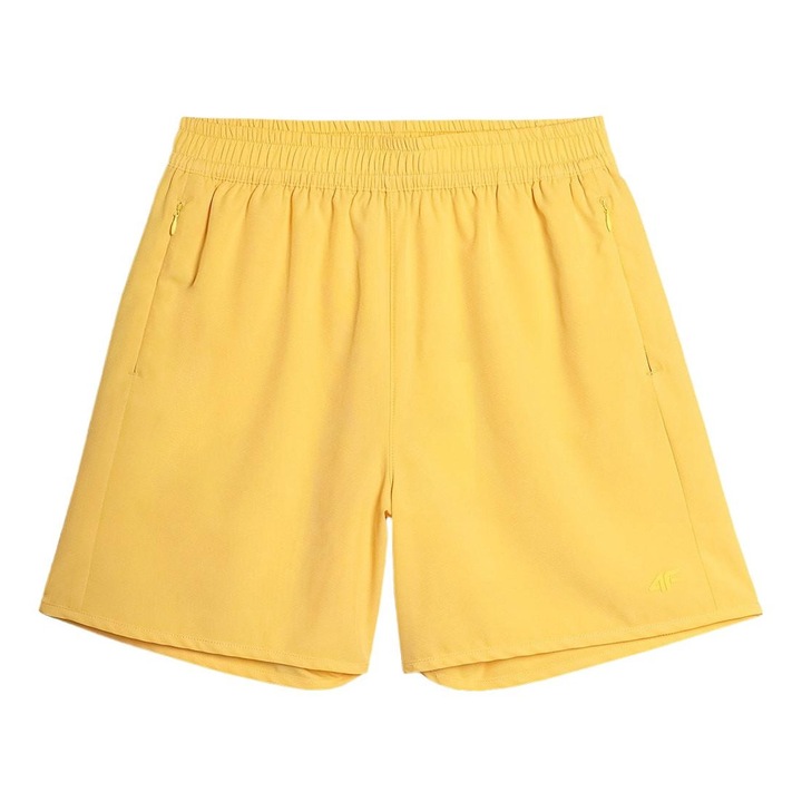 Női sport rövidnadrág 4FWSS25UBDSF149-71S, 4F, Poliészter, Sárga