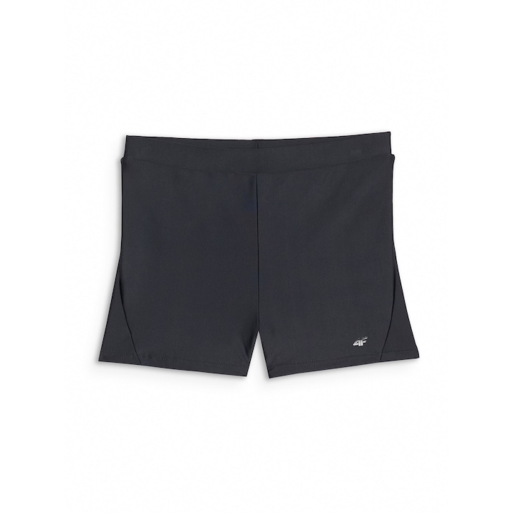 Dół Bikini de Inot Femei Negru Intens, Sort Confortabil, Material Sintetic Elastan 15%, Uscare Rapida, Marimi XS-XXL, 4F, Sezon SS25