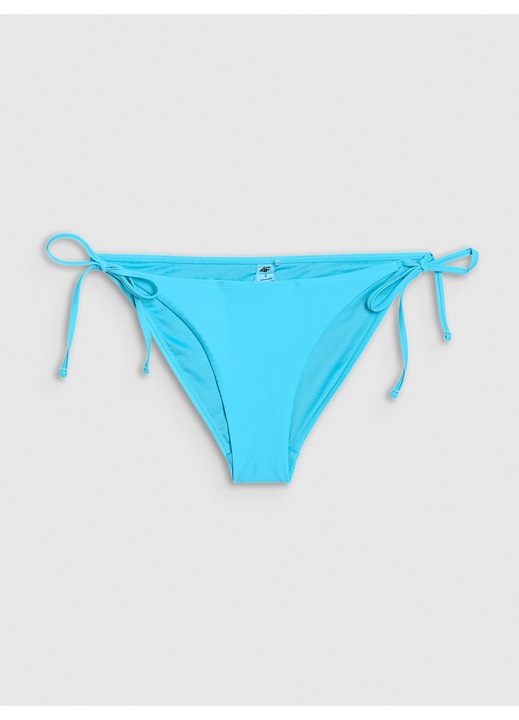4F bikini alsó, türkiz, rugalmas, középmagas derekú, szintetikus