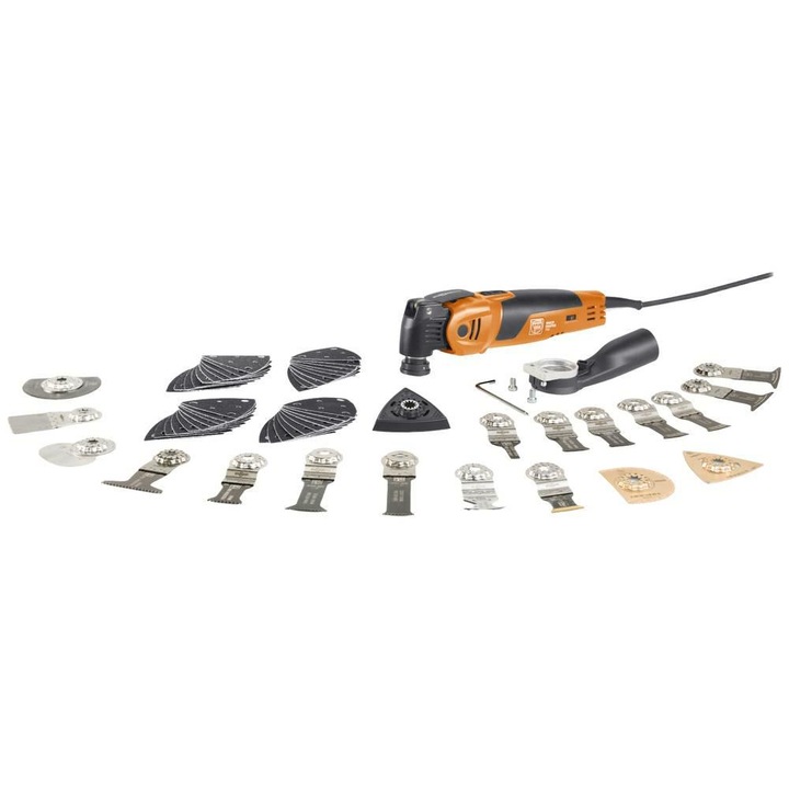 Többfunkciós szerszám Fein MULTIMASTER MM 700 MAX TOP, 450W, StarlockMax, QuickIN, teljes készlet, 5m kábel