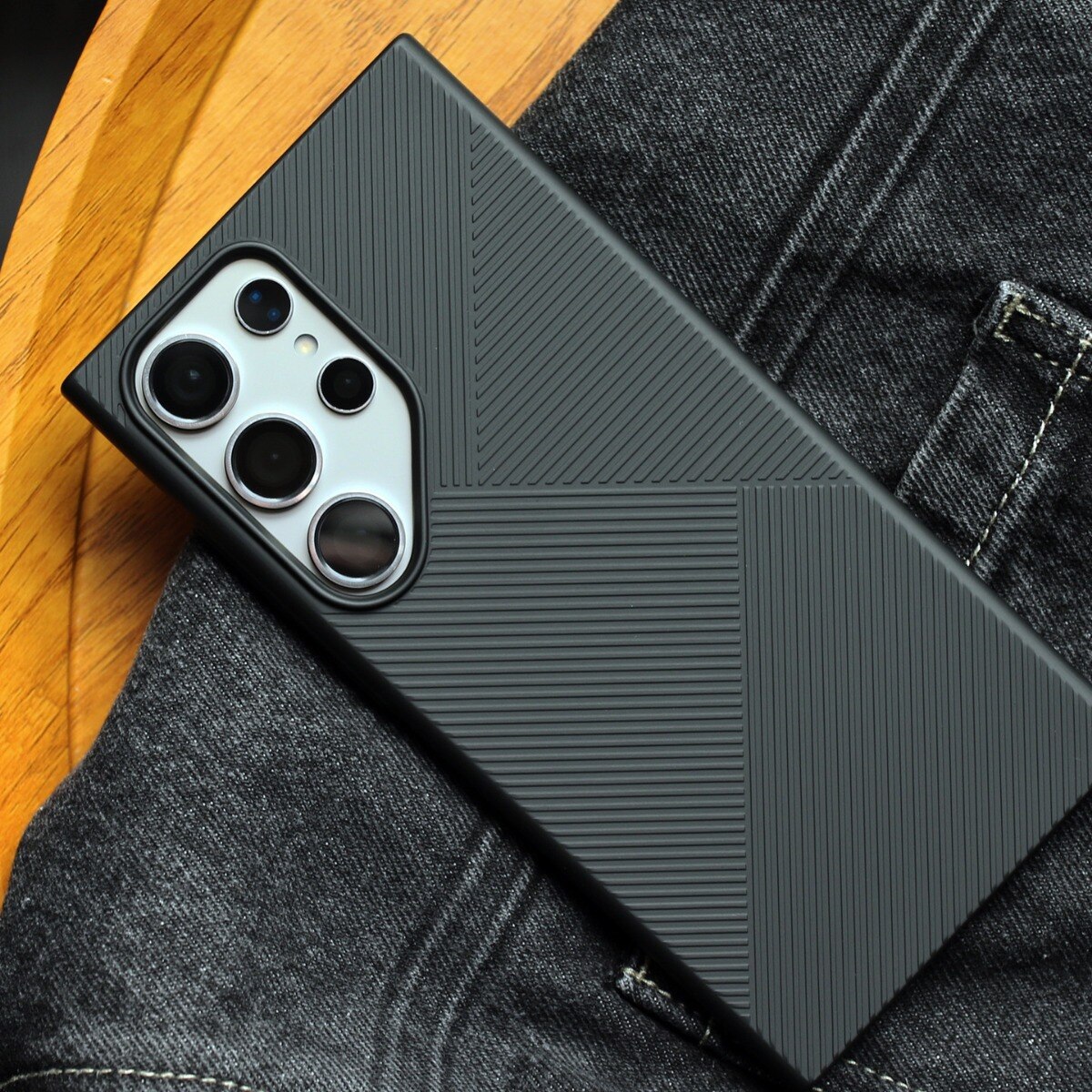 Husa protectie telefon, TREXORA, TPU, Pentru Samsung Galaxy S25 Ultra, Negru