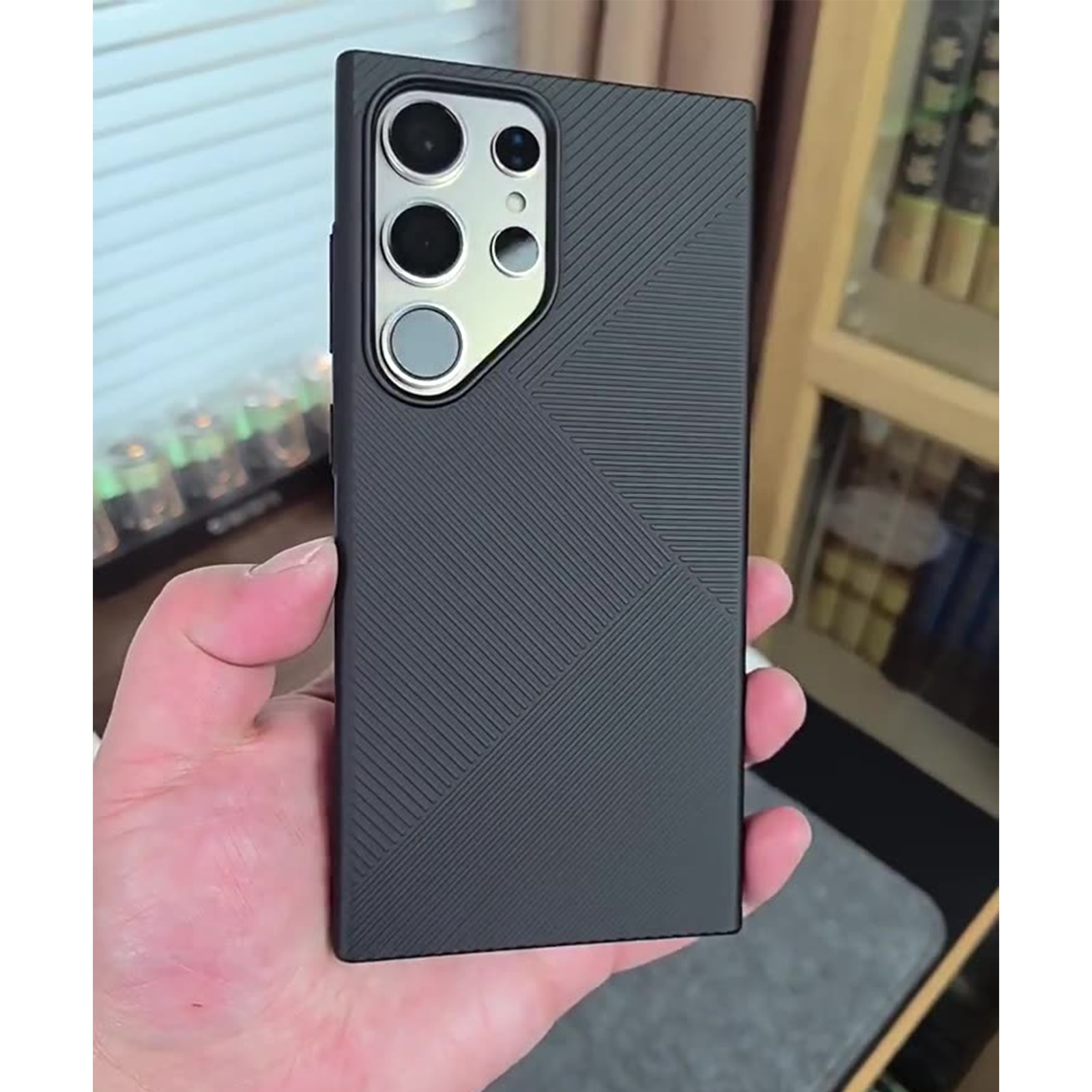 Husa protectie telefon, TREXORA, TPU, Pentru Samsung Galaxy S25 Ultra, Negru