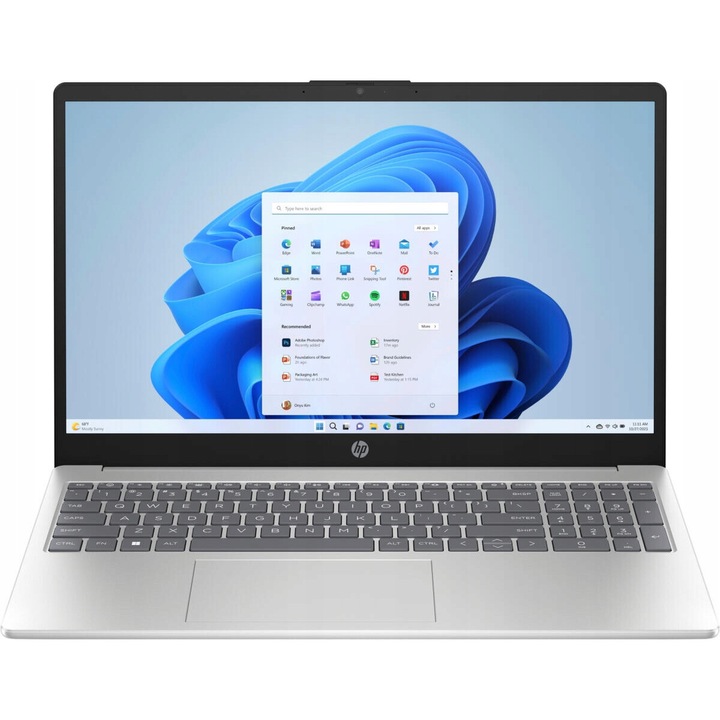 HP 15,6" Ultra 5 125H laptop, 32 GB RAM, 1 TB SSD, FHD, Intel Arc, Windows 11, ezüst