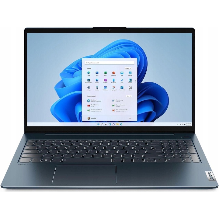 Лаптоп Lenovo IdeaPad 5-15, AMD Ryzen 7 5825U, 16GB RAM, 512GB SSD, FHD IPS, Windows 11, 15.6", черен