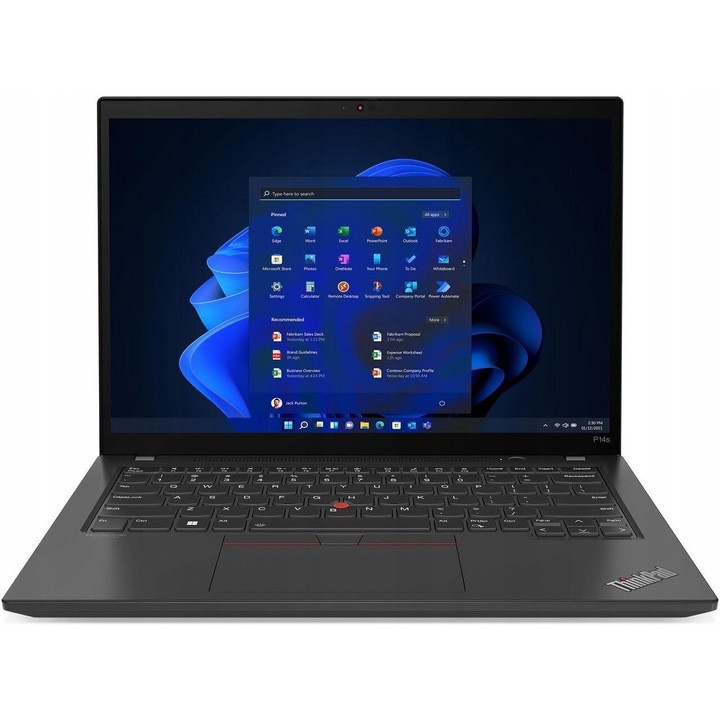 Lenovo ThinkPad P14s Gen 4 laptop, AMD Ryzen 7 PRO 7840U, 32GB, 1TB SSD, Radeon 780M, 14.0" WUXGA, 1.34 kg, fekete