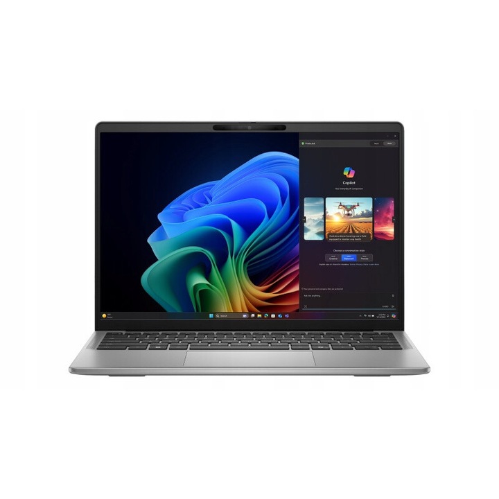 Dell Latitude 7455 laptop, Qualcomm Snapdragon X Plus, 16 GB RAM, 1 TB SSD, QHD+ 14" érintőképernyő, 1,44 kg, ezüst