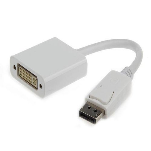 Adaptor de la Displayport la DVI (24+5) female adapter, 0.1m, alb,A-DPM-DVIF-002-W