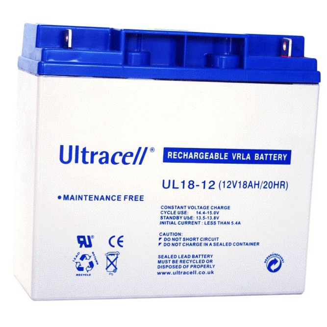 weekend Per Intrusion Acumulator UPS Ultracell UL18-12, 12 V, 18 Ah - eMAG.ro