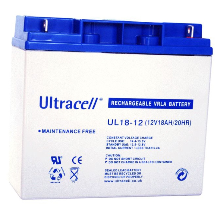 Acumulator UPS Ultracell UL18-12, 12 V, 18 Ah
