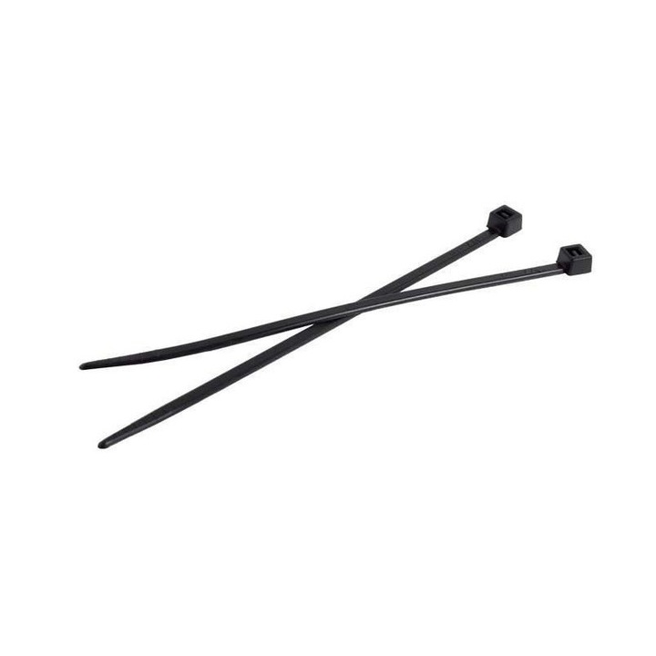 Műanyag bilincs 3,5 x 140 fekete (100 db) - ELEMATIC, "5309/C"