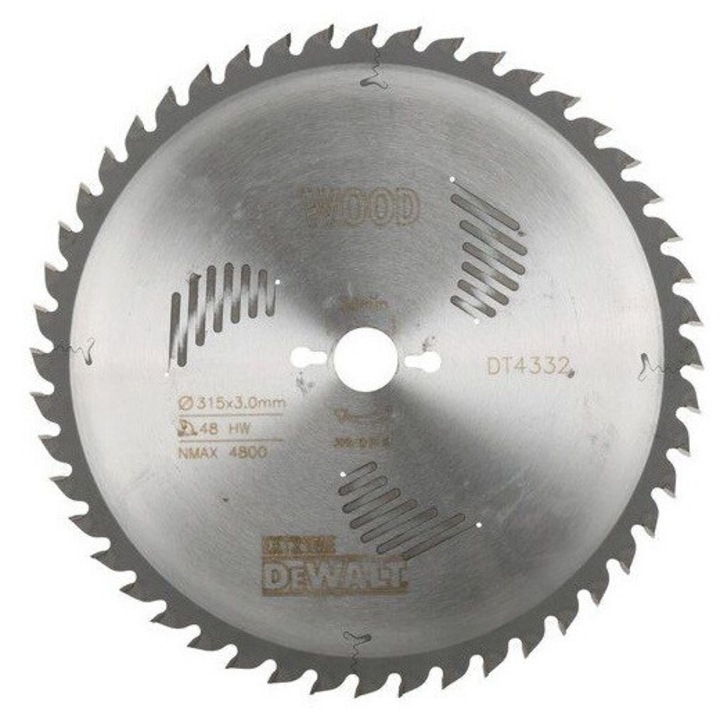 Fierastrau Circular DEWALT 315x30mmx48z