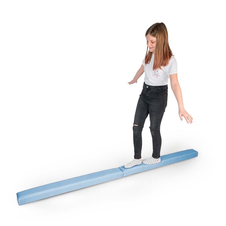 Barna de echilibru pliabila pentru copii, barna gimnastica, echipament de gimnastica antiderapant pentru exercitii acasa, barna pentru copii usor de transportat, 100% ECO, fabricat in UE