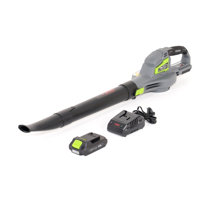 Suflanta NAC 20V, set cu lampă și acumulator 2Ah, greutate 1,1 kg, viteză maximă 141 km/h