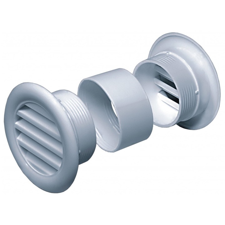 Grilaj de ventilatie, Awenta, alb, 40mm