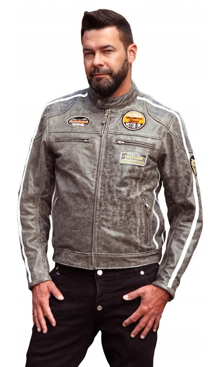 JACHETA PIELE LUP RETRO CRACKER L