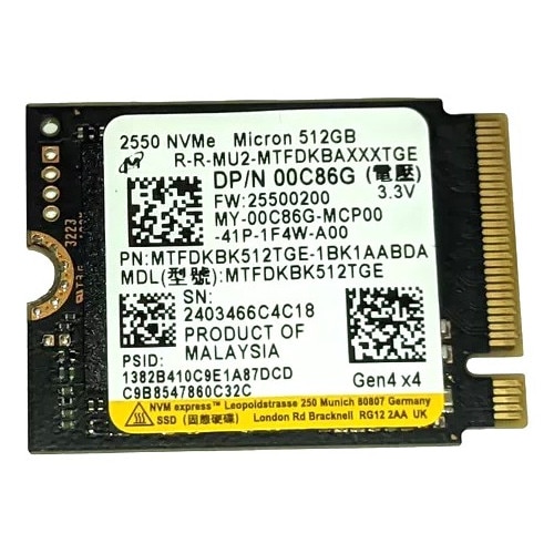 SSD Corsair MP600 MICRO 1 TB, PCIe Gen4 x4 NVMe M.2 2242 Form