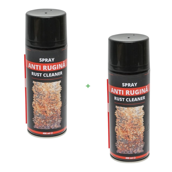 Rust Cleaner, обезмасляващ спрей, против ръжда, за всички видове материали и оборудване - 2 бр.