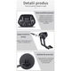 Detector de Metale, N2L Store®, Detectie Aur, Argint, Cupru si Multe Altele, pe Uscat sau Sub Apa, Precizie mare, Bobina 20 cm, Doua Moduri de Operare, Negru
