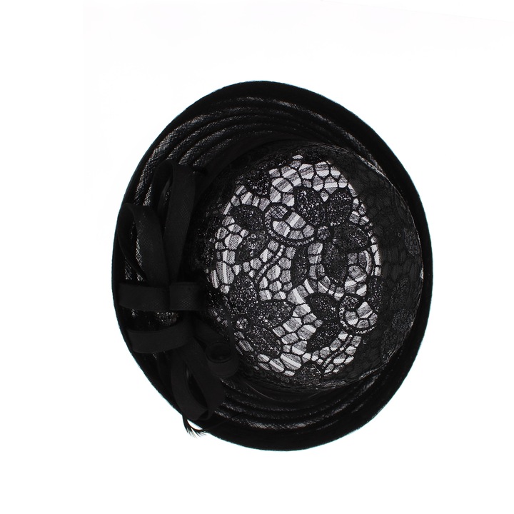Шапка, Дамска, Полиестерна, Buticcochet, Модел с пайети, Един размер, Черна - PAL1634