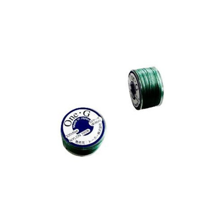 Bobina ata de insirat margele Toho One-G, 46m/0.2mm, mint green