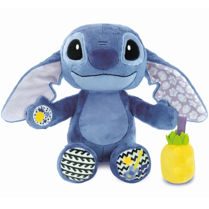 Плюшена играчка Baby Clementoni, Disney Stitch със звуци
