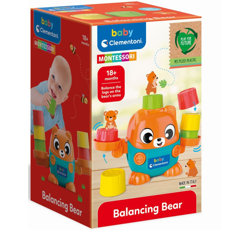 Jucarie Baby Clementoni Montessori, Ursulet de echilibru
