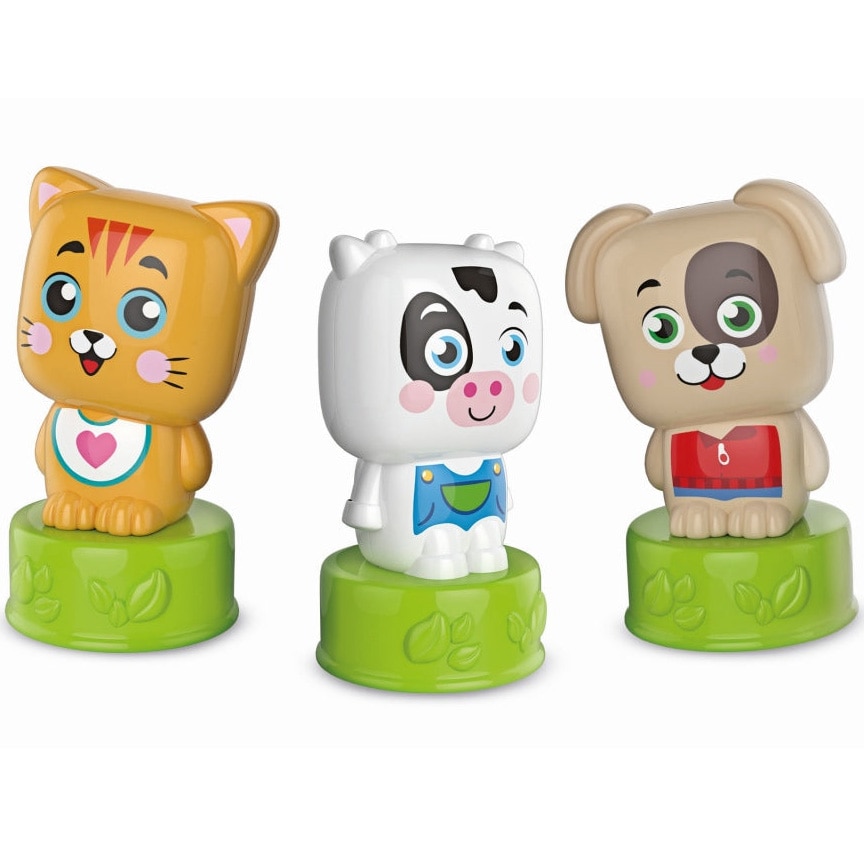Set de joaca Soft Clemmy, animalute 6 cuburi moi si carticica - eMAG.ro