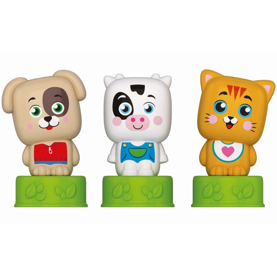 Set de joaca Soft Clemmy, animalute 6 cuburi moi si carticica - eMAG.ro