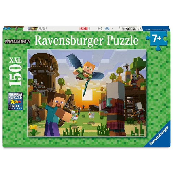 Пъзел Ravensburger XXL - Minecraft, 150 части