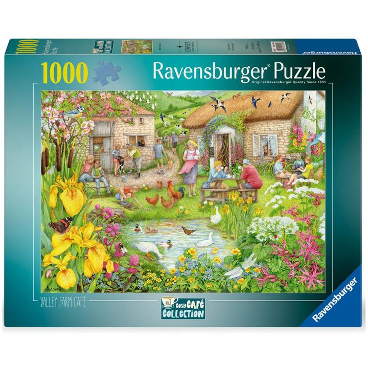 Puzzle Ravensburger - Cafeneaua de la ferma, 1000 piese