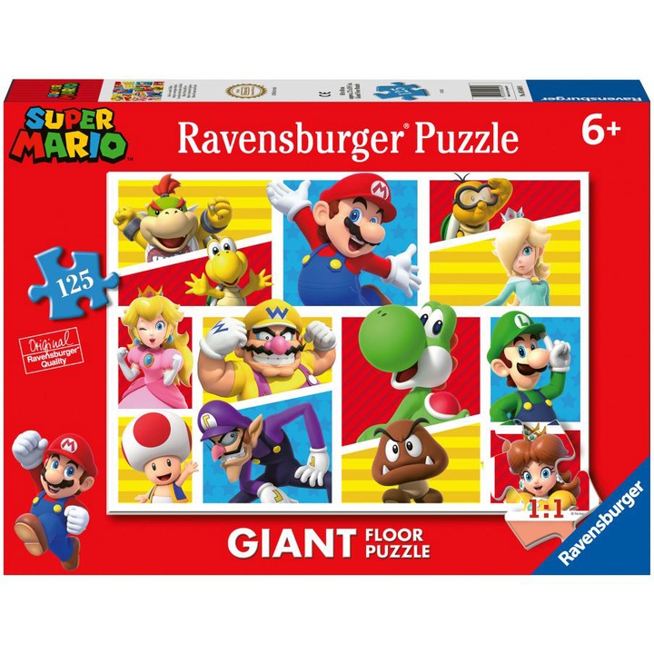 Пъзел за под Ravensburger - Super Mario, 125 части