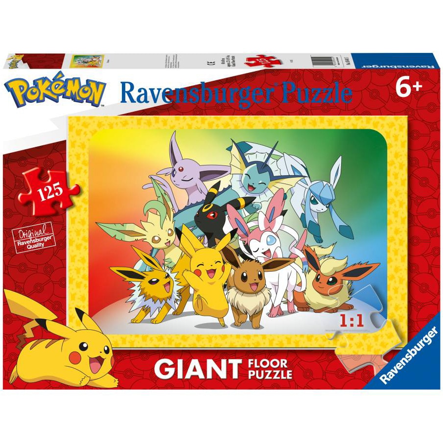 Puzzle de podea Ravensburger - Pokemon, 125 piese - eMAG.ro