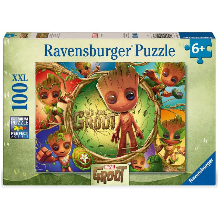 Пъзел Ravensburger XXL Marvel Groot, 100 части