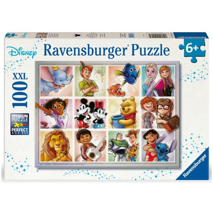 Пъзел Ravensburger XXL, Disney Characters, 100 части