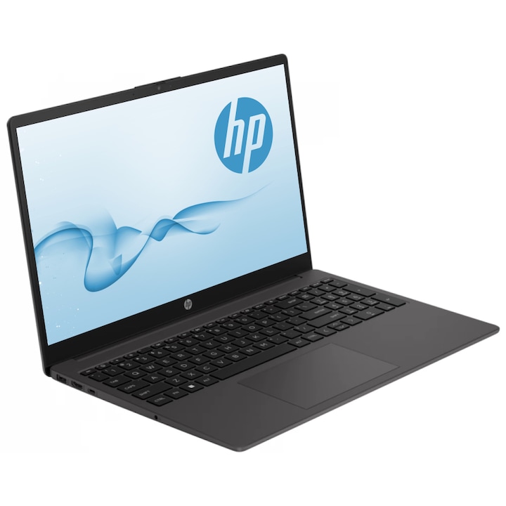 HP 250 G10 Laptop, Intel Core i3 1315U, 40GB DDR4 Memória, 512GB SSD, 15.6" FullHD, Magyar billentyűzet, Sötétszürke, Vírusírtó, Böngésző, Windows 11 Pro