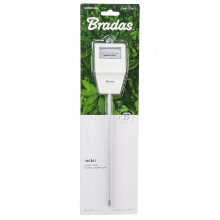 Masurator pH sol Bradas, analogic, 26x6cm, fara baterii