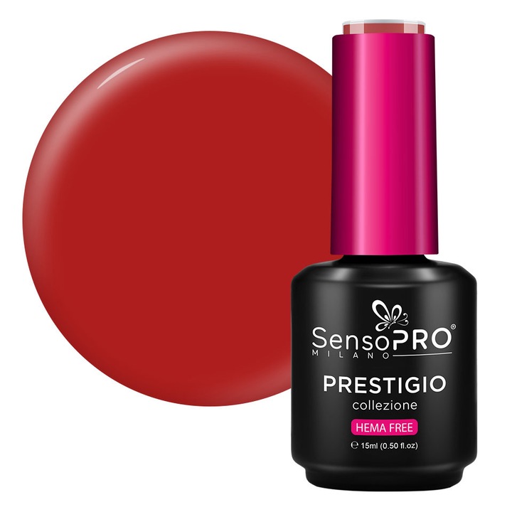 Oja Semipermanenta PRESTIGIO SensoPRO Milano - Red Couture 15ml