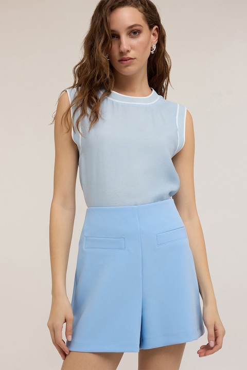 MOTIVI, Bluza din amestec de lyocell, Albastru deschis