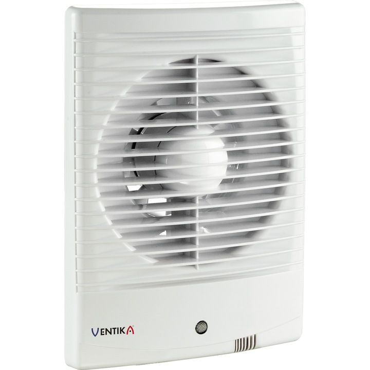 Ventilator de baie Ventika, model Forte, 100mm, cu senzor de umiditate, montare pe perete
