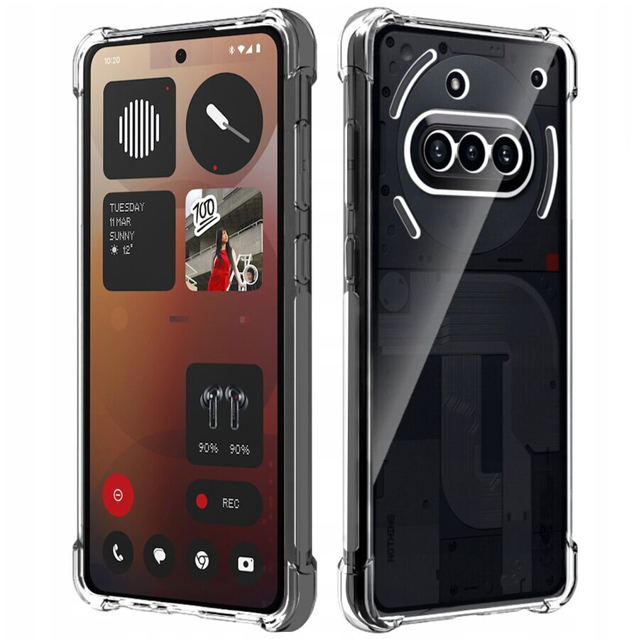 Husa pentru Nothing Phone (3a) - Techsuit Shockproof Clear Silicone - Clear
