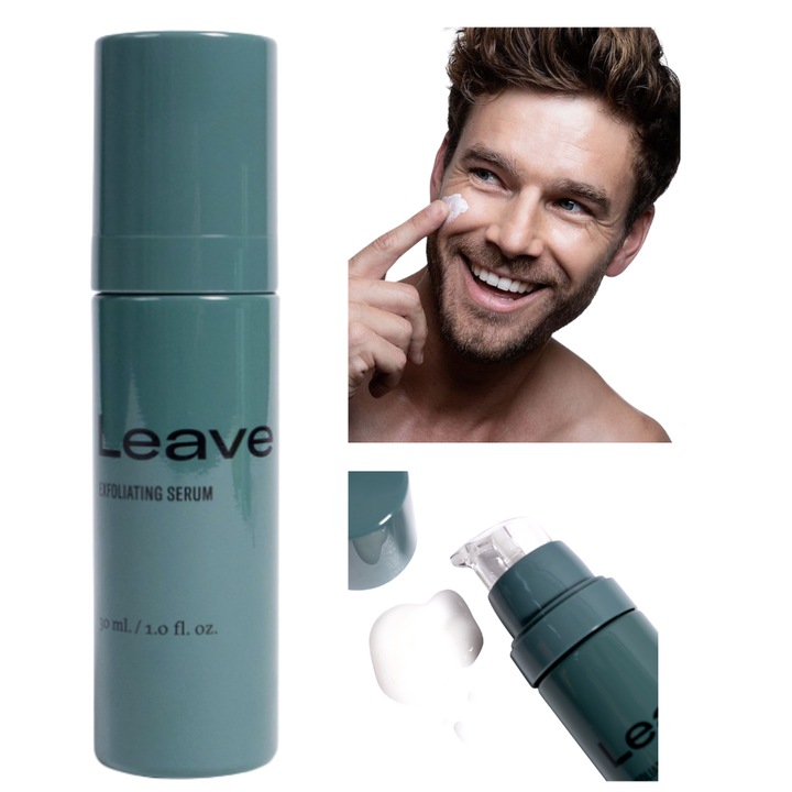 GYB Leave Me – Ser facial Exfoliant cu acid glicolic, acid lactic 5% si acid salicilic 0.5% pentru curatarea tenului, reduce sebumul si imperfectiunile, 30 ml