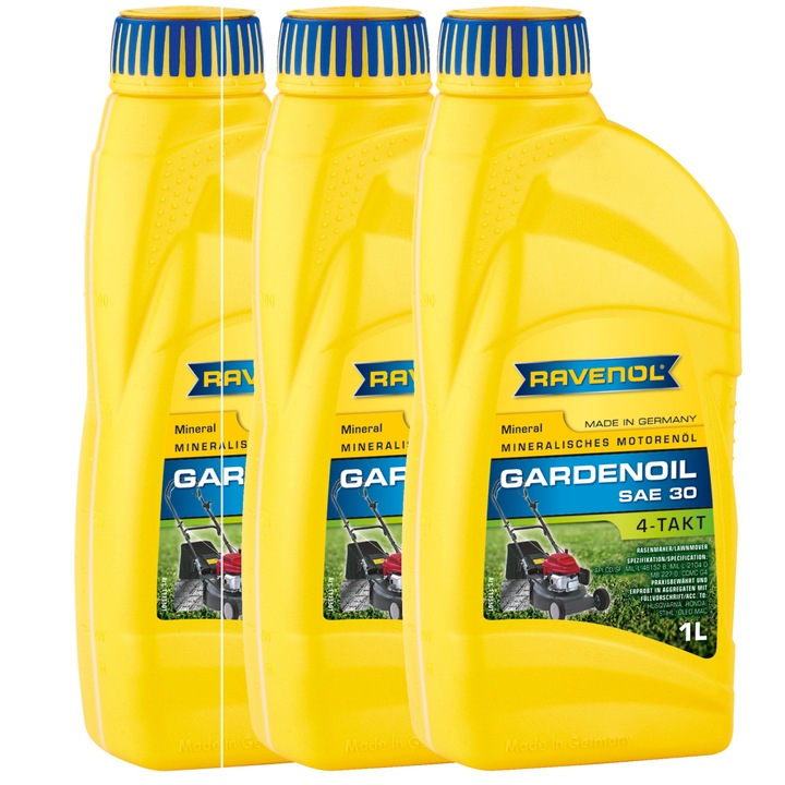 Pachet 3 litri Ulei Ravenol 4-Takt Gardenoil